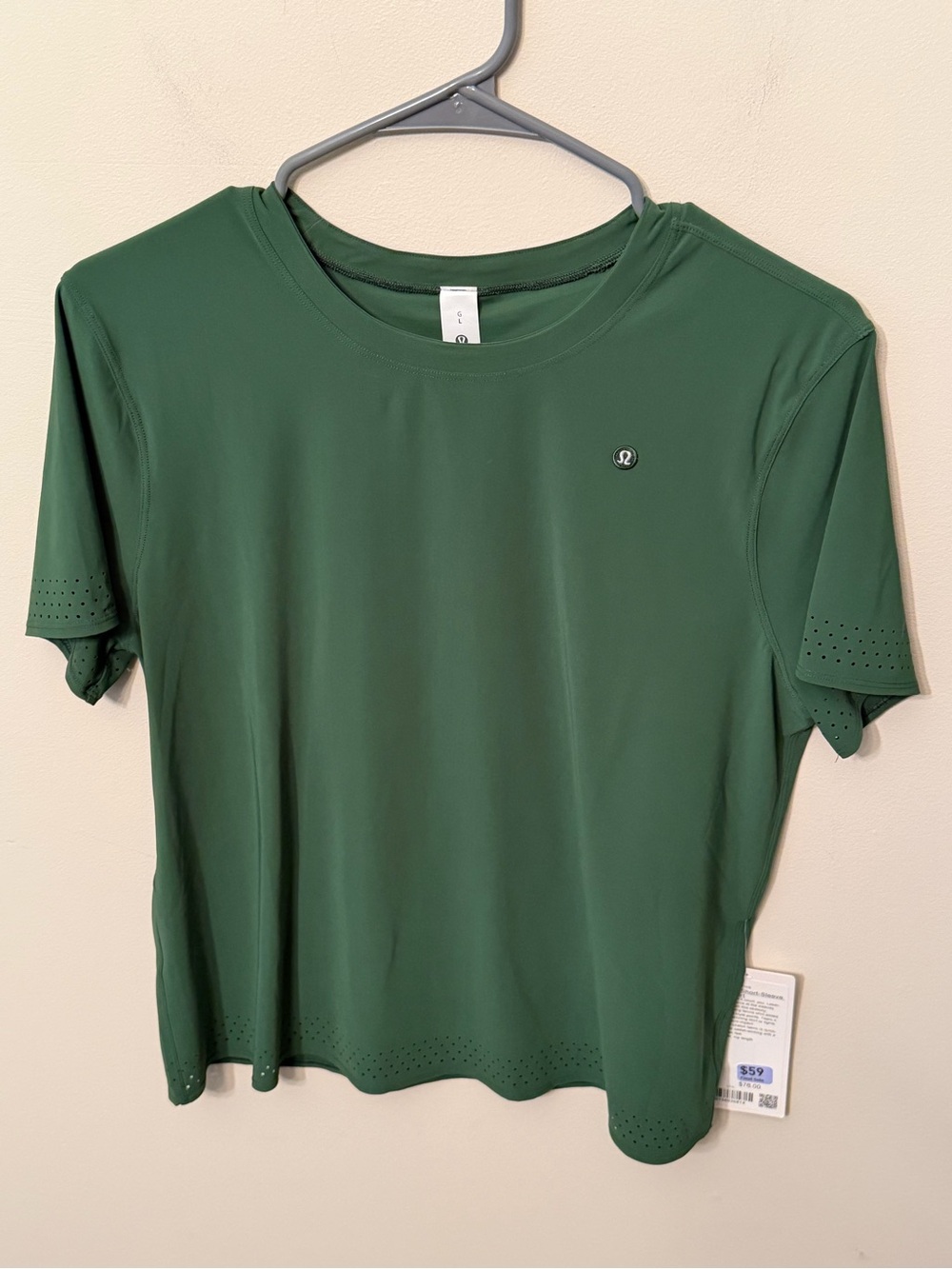 NWT Lululemon Ventilated Short Sleeve Tennis Shirt size L